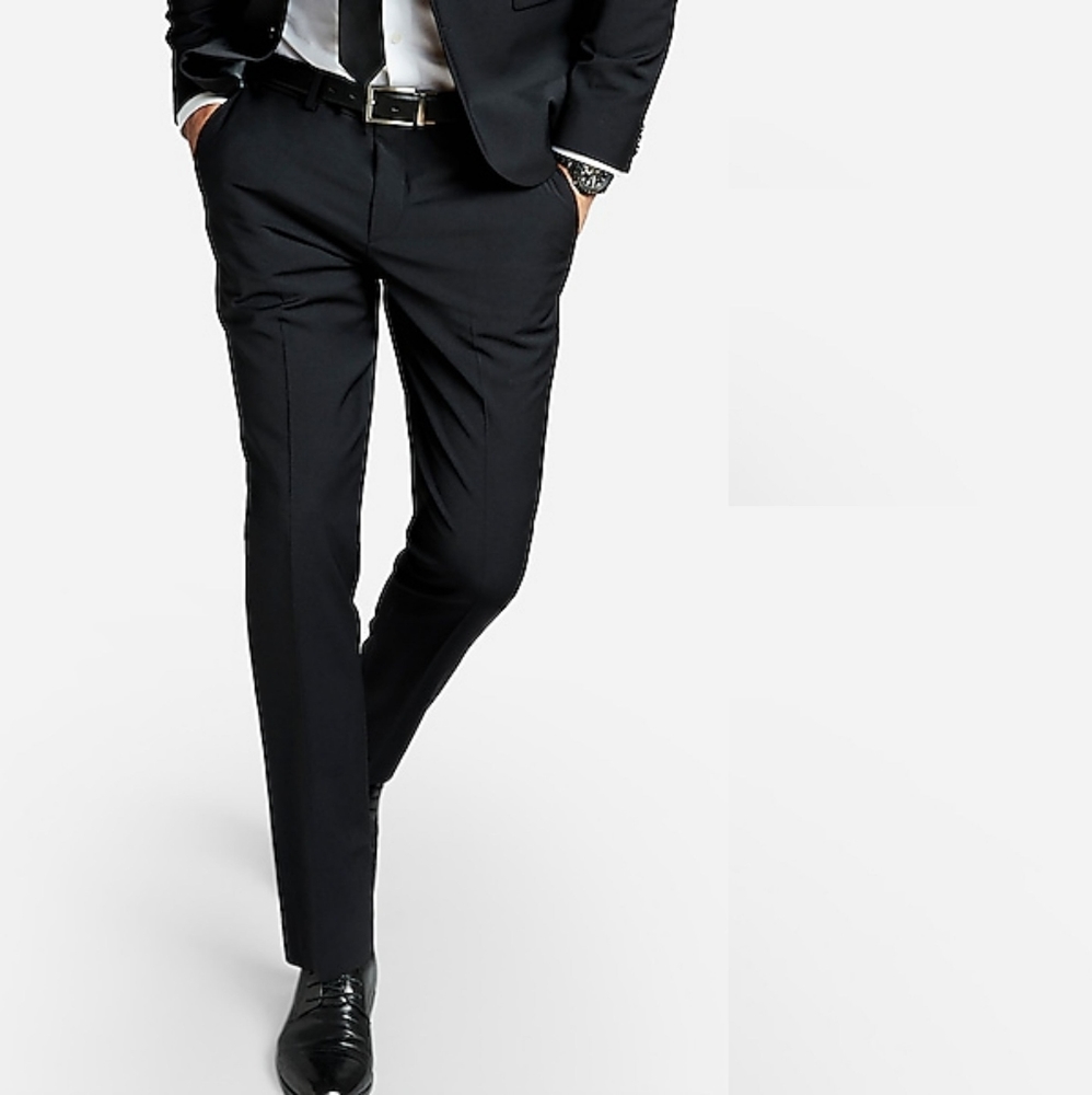 Black Men's Suit Pants